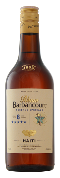 Barbancourt Rom 8 års ***** 43% 70 Cl.